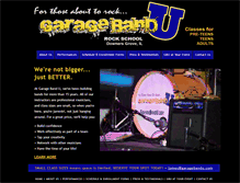 Tablet Screenshot of garagebandu.com